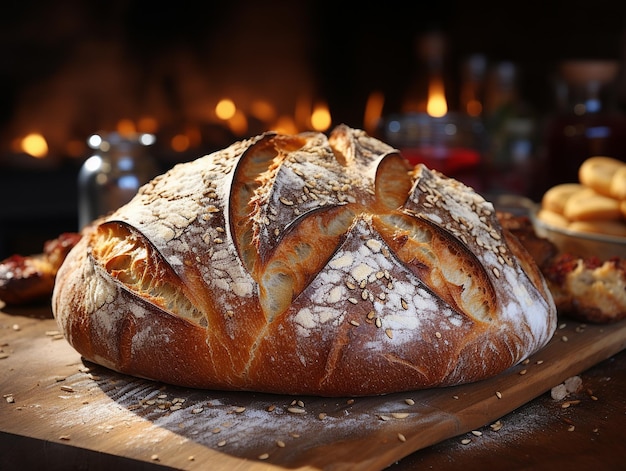 Delicious bakery bread photo