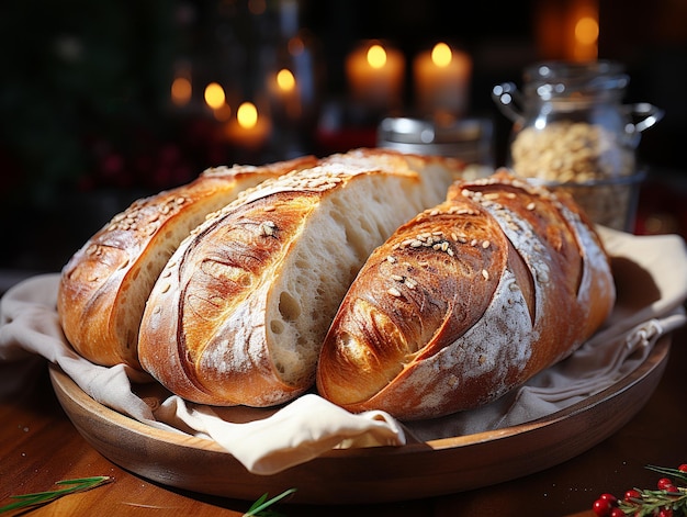 Delicious bakery bread photo