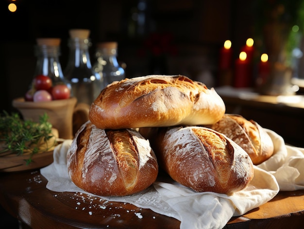 Delicious bakery bread photo