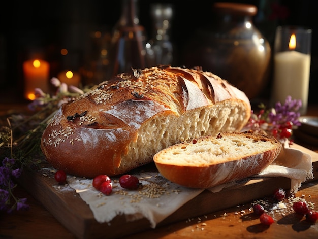 Delicious bakery bread photo