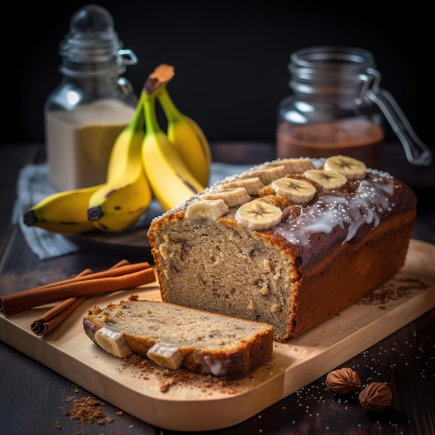 Photo delicious banana bread