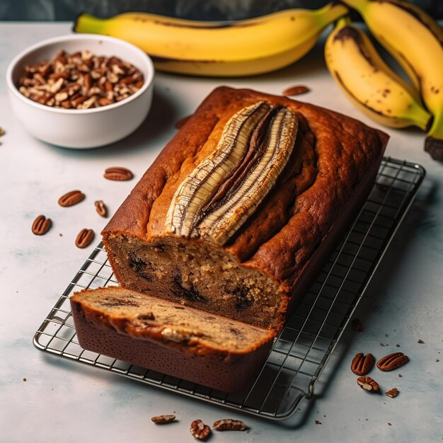 Photo delicious banana bread