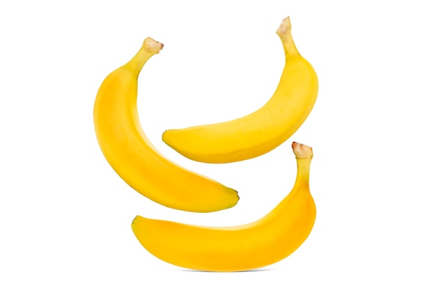 Delicious Bananas on white background