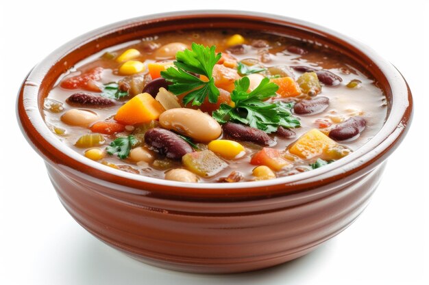 Photo delicious bean soup bowl food generate ai