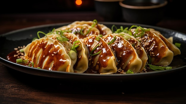 Delicious Beef Gyoza Generative AI