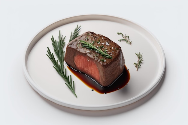 Delicious Beef Steak Ai generative