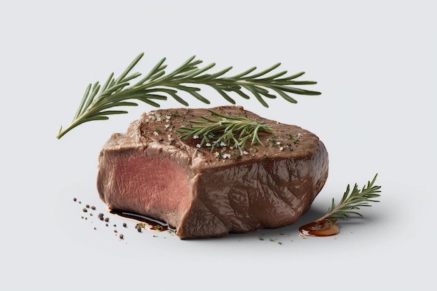 Delicious Beef Steak Ai generative