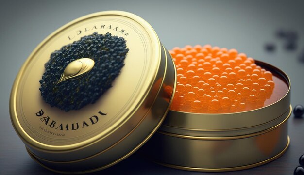 Photo delicious beluga caviar