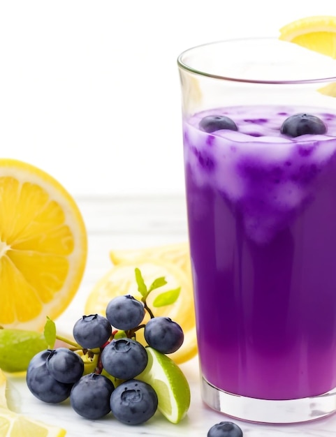 Delicious berry cocktails on table on water background