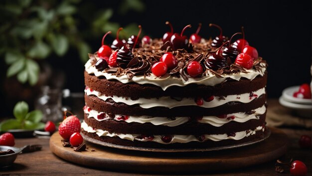 delicious blackforest cake