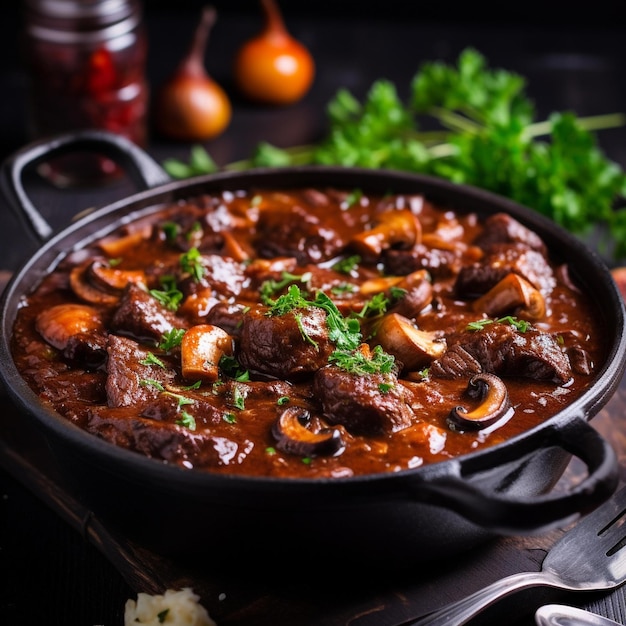 Delicious Bourguignon Beef Stew