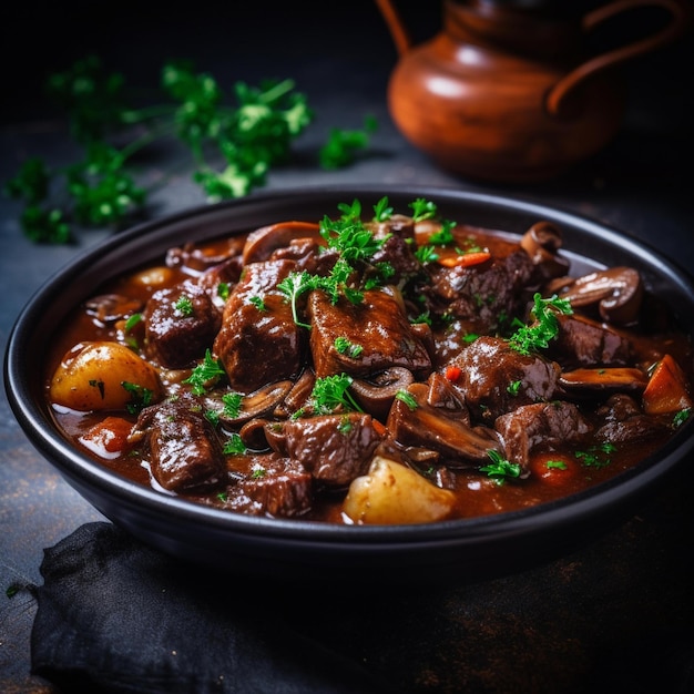 Delicious Bourguignon Beef Stew