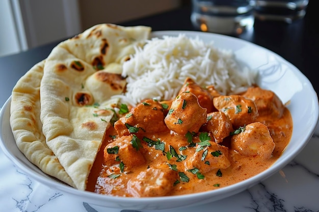 Delicious Bowl of Indian Butter Chicken Curry