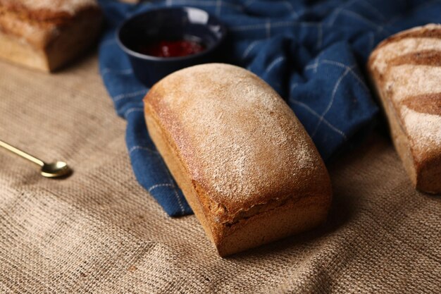 Delicious bread on the table