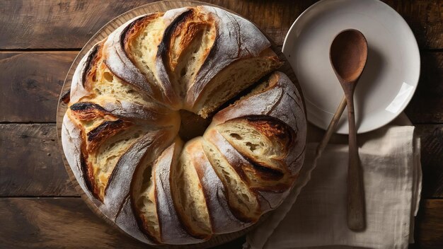 Delicious bread on the table