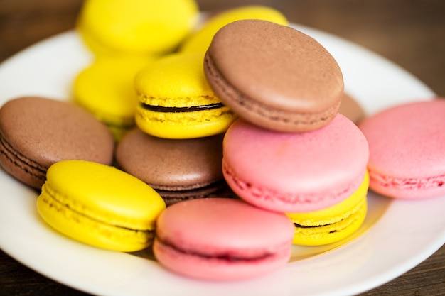 delicious bright macarons