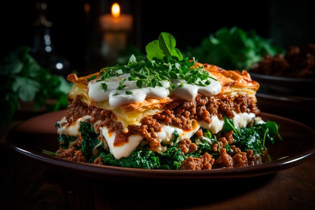 delicious broccoli pizza on table