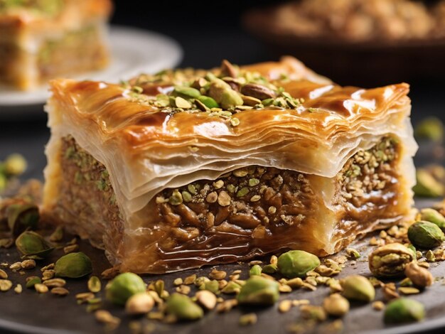 Delicious Brunch Dish with Freshly Baked Bread and Pastry on a Plate