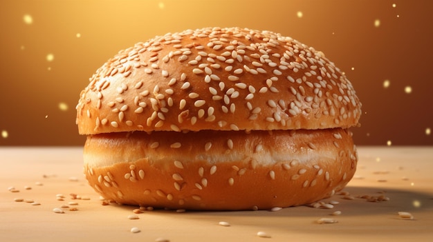 A delicious burger bun