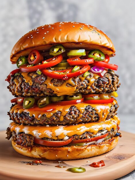 Delicious burger creations