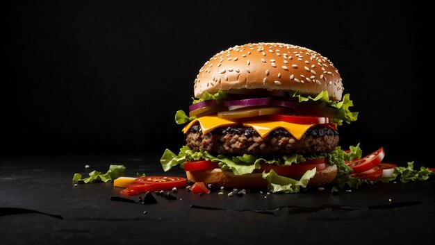 Delicious Burger Food Background