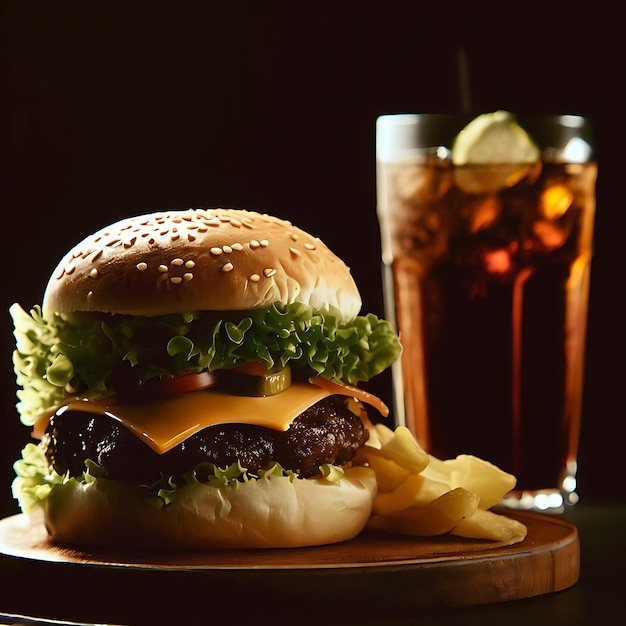 Photo delicious burger hiquality view