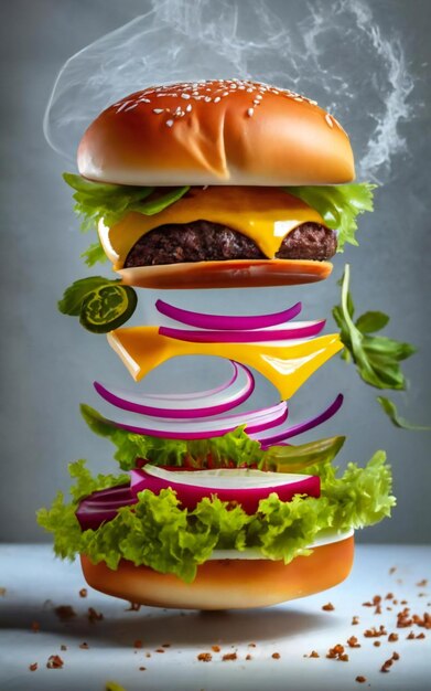 Delicious burger poster