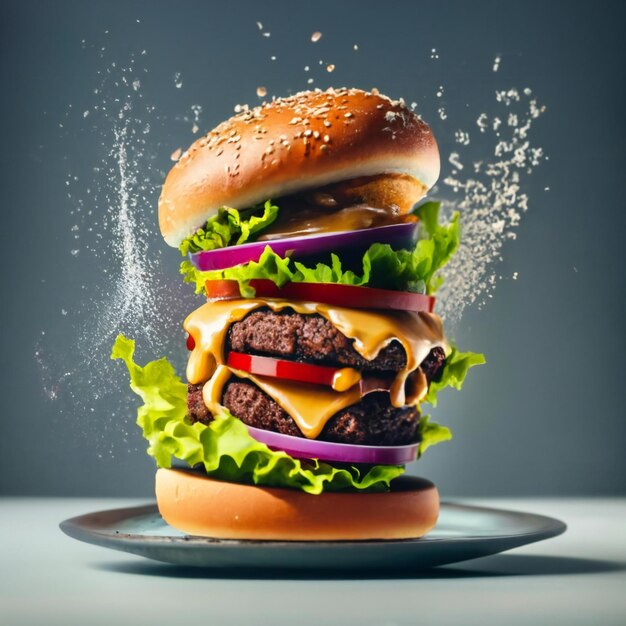 Delicious burger poster