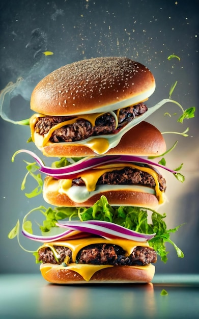 Delicious burger poster