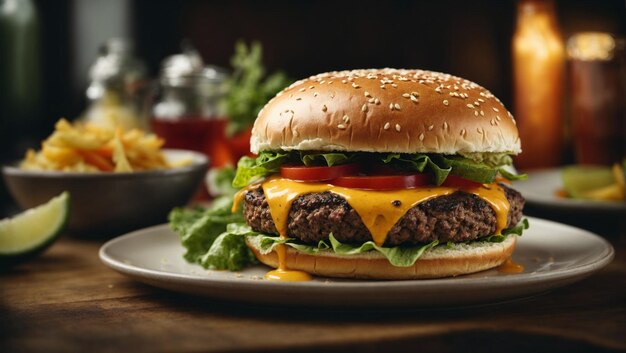 Photo delicious burger