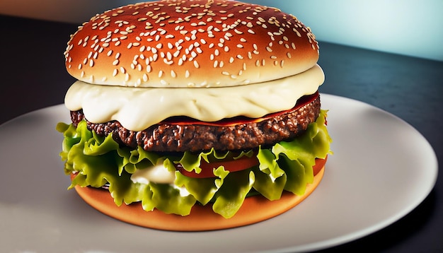 Photo delicious burger
