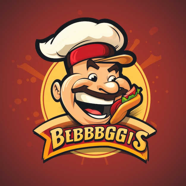 Photo delicious burgers by burgerbros meet the smiling mascot