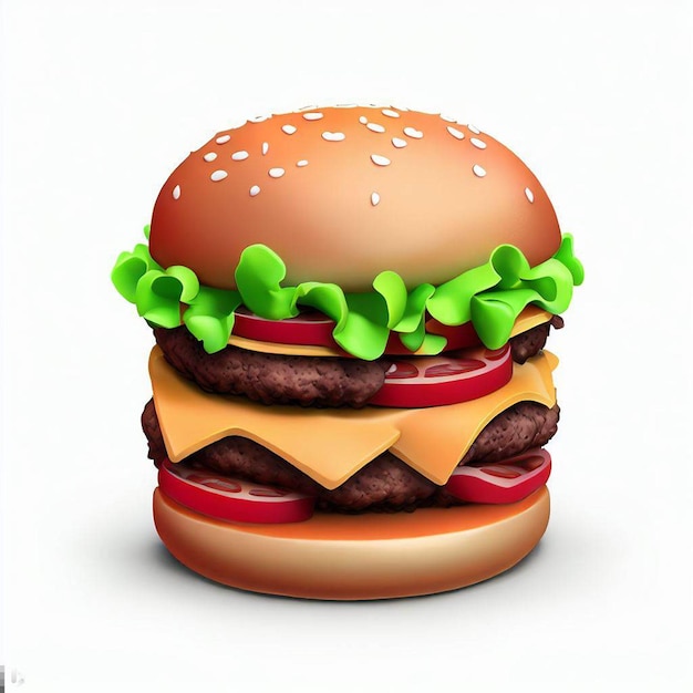 Foto burger deliziosi png sfondo trasparente ia generativa