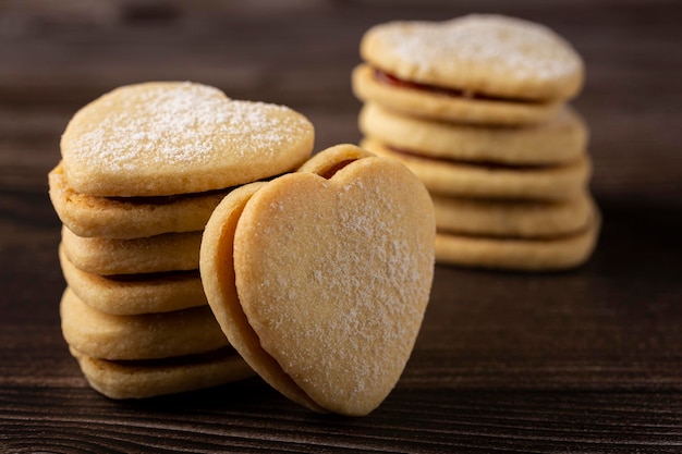 Delicious buttery biscuits filled with guava paste