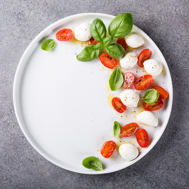 Delicious caprese salad