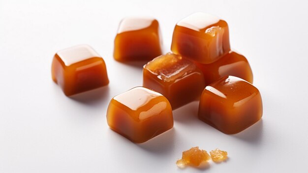 Photo delicious caramel candies