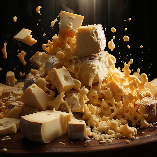 Delicious cheese background image