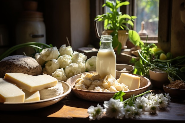 Foto delizioso tagliere di formaggi