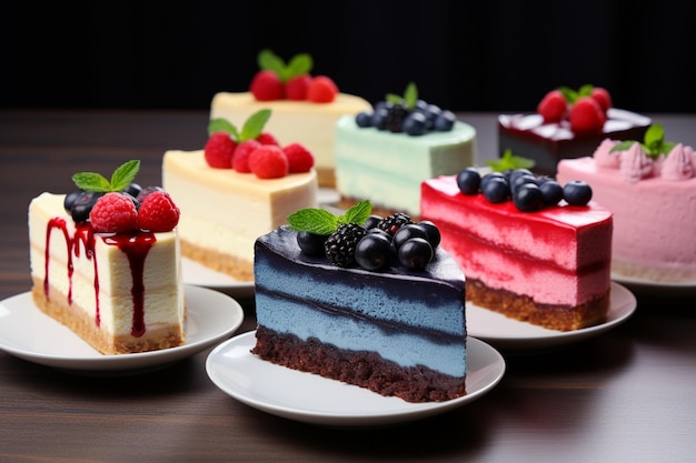 Delicious Cheesecake Slices Perfect for Sharing with Friends