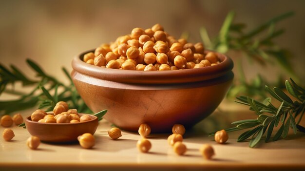 Photo delicious chick pea