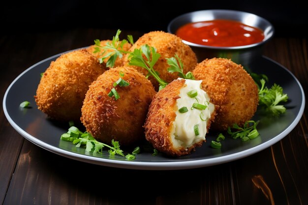 Delicious Chicken and Cheese Croquettes AI