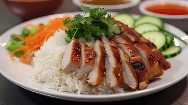 delicious chicken rice