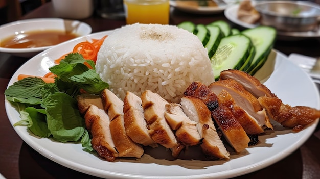 delicious chicken rice