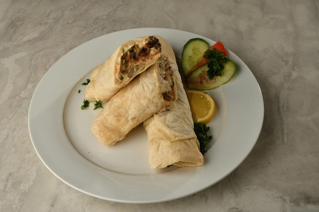 delicious chicken shawarma sandwich, delicious fast food meals, Arabic restaurants