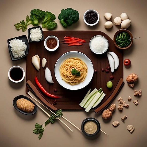 Delicious Chinese Cuisine Photography AI Image Generated