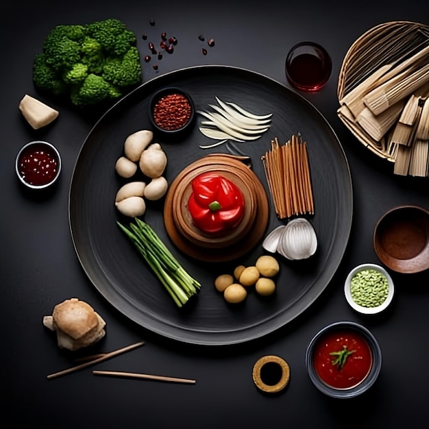 Delicious Chinese Cuisine Photography AI Image Generated