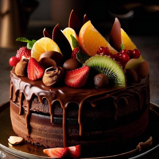 Delicious chocolate cake