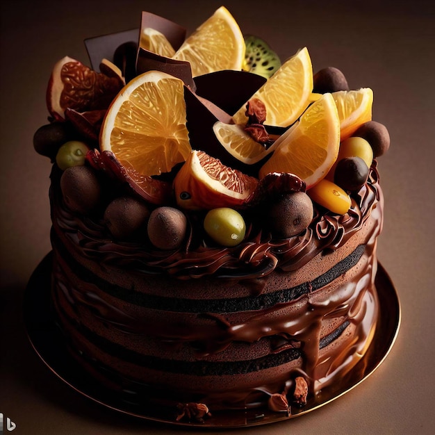 Delicious chocolate cake