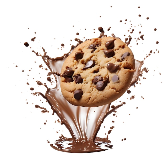 Photo delicious chocolate chip cookie