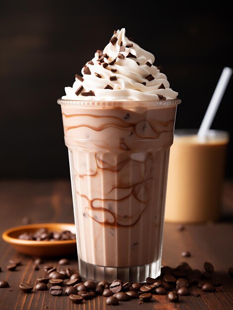 Delicious chocolate milkshake Generated by AI